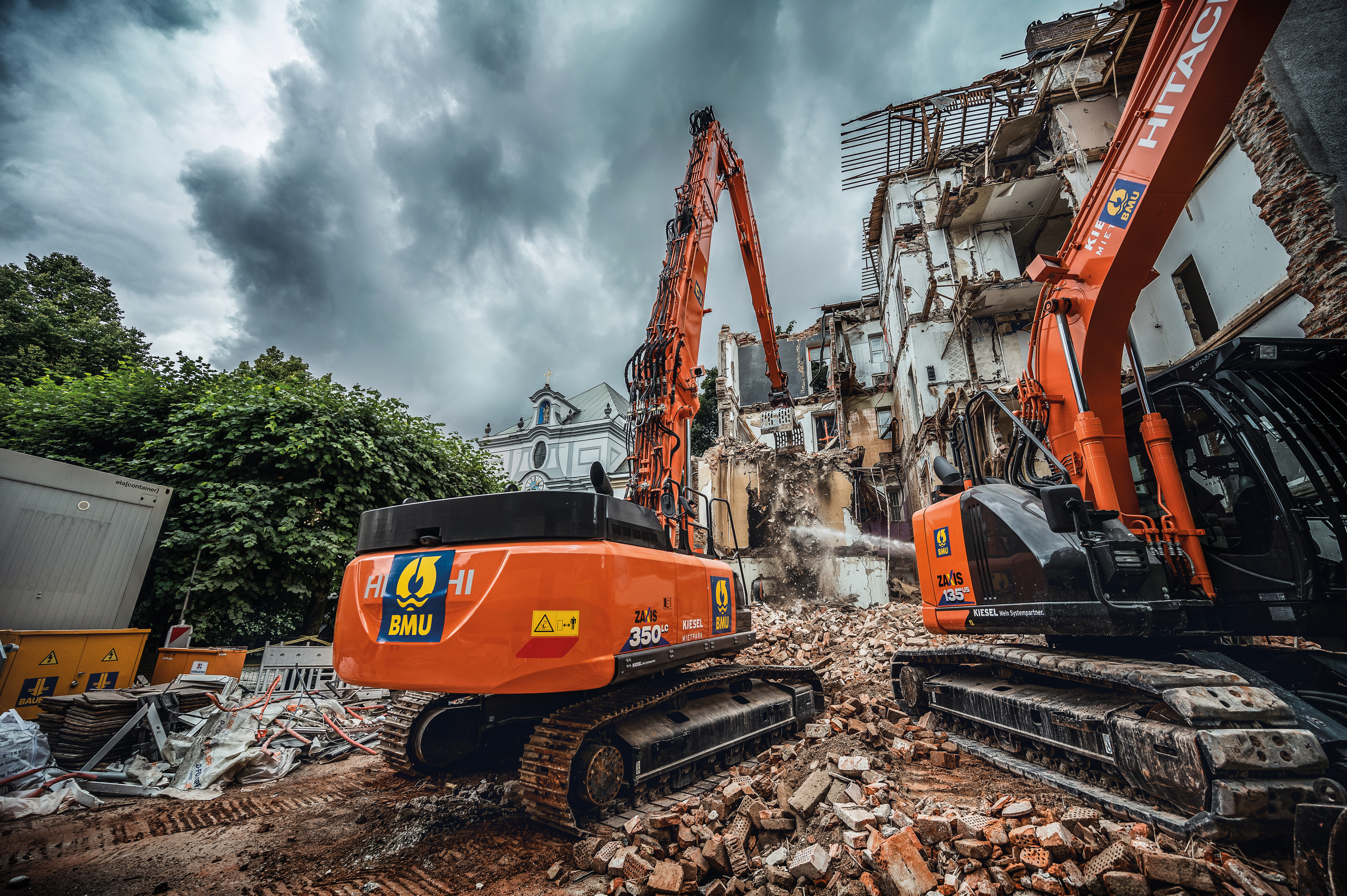 Demolition in the heart of Munich