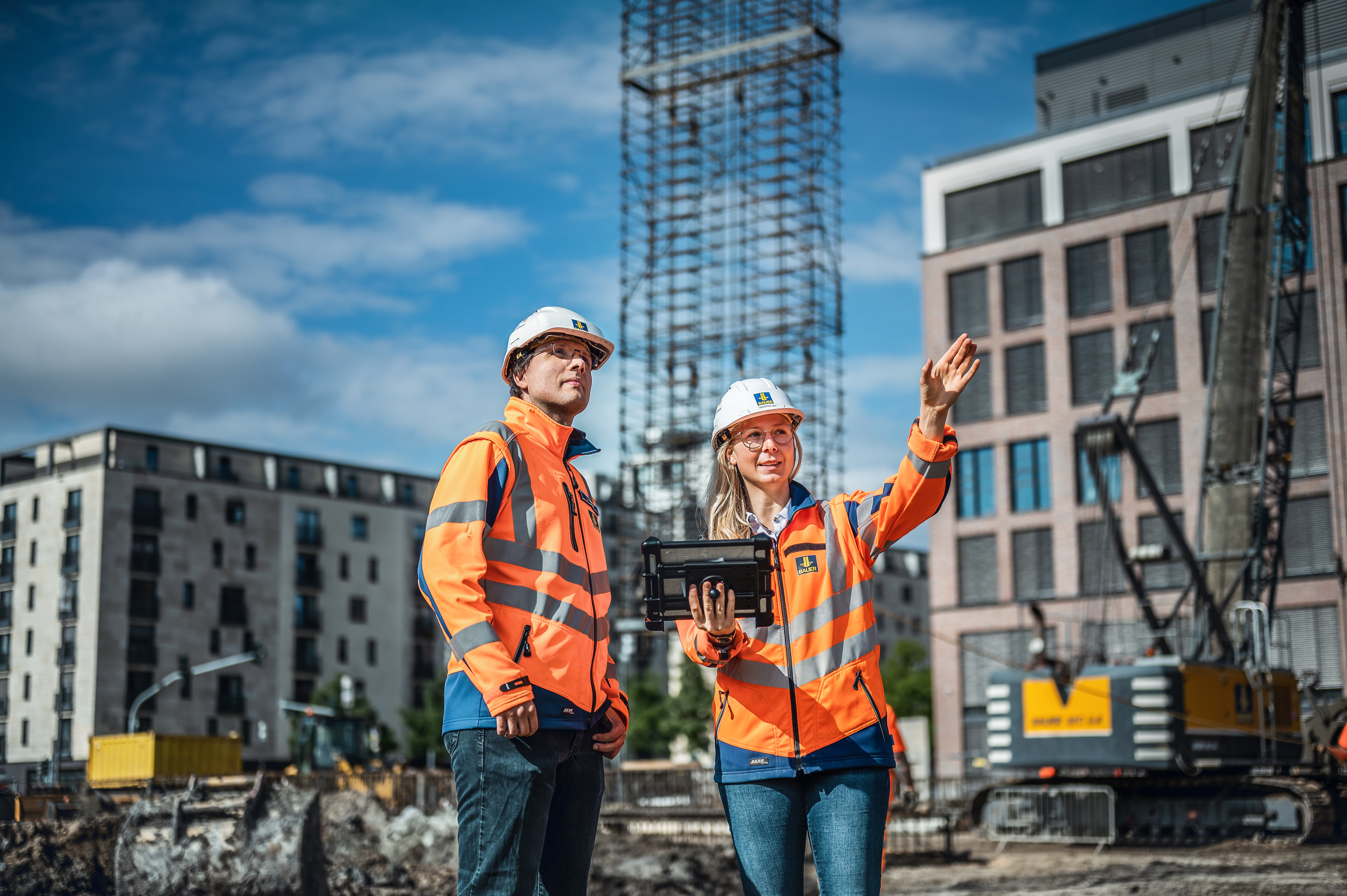 Bauprojekt Messeeingang Süd Frankfurt von Bauer Spezialtiefbau