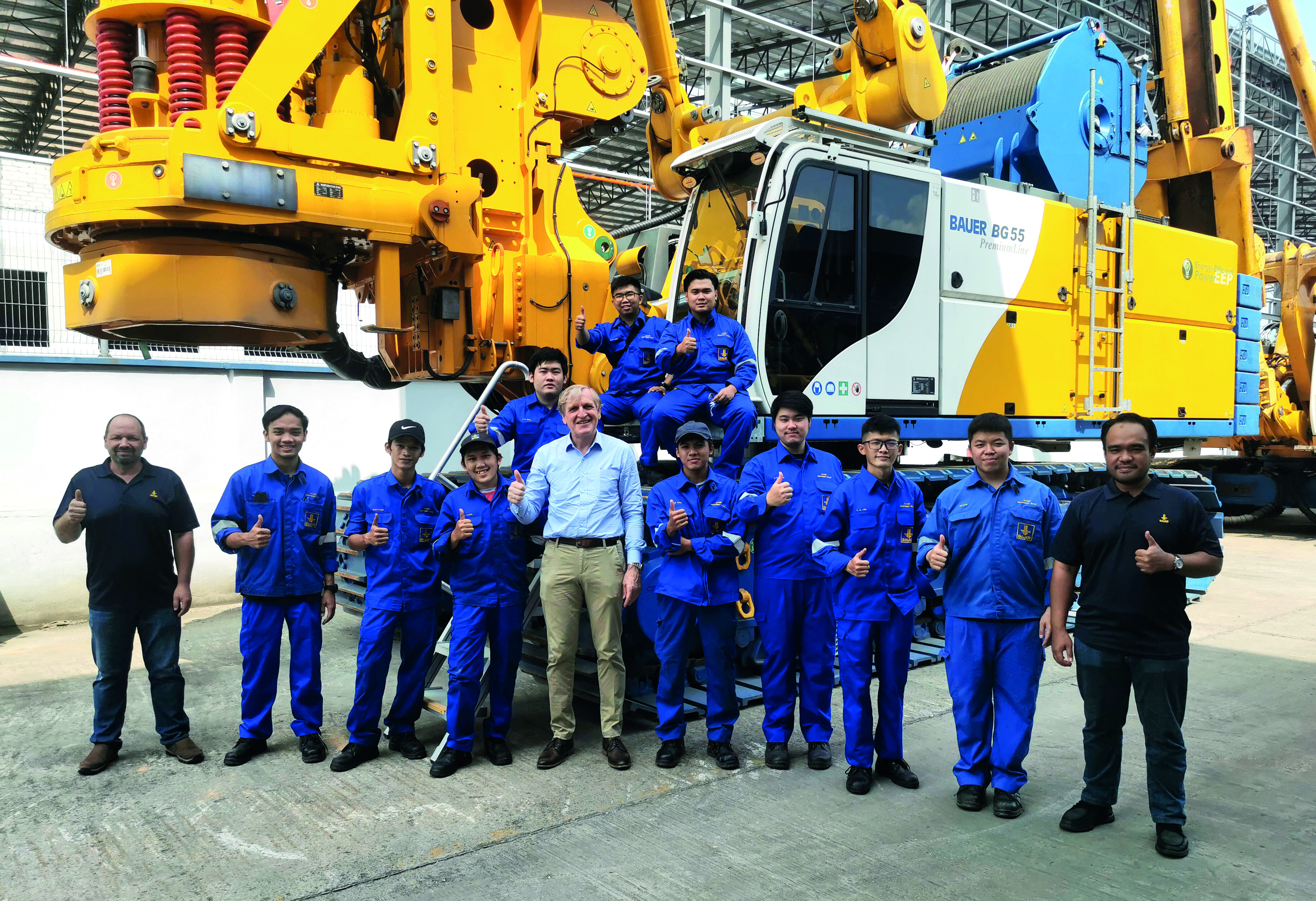Export hit training: first apprentices at Bauer Equipment Malaysia