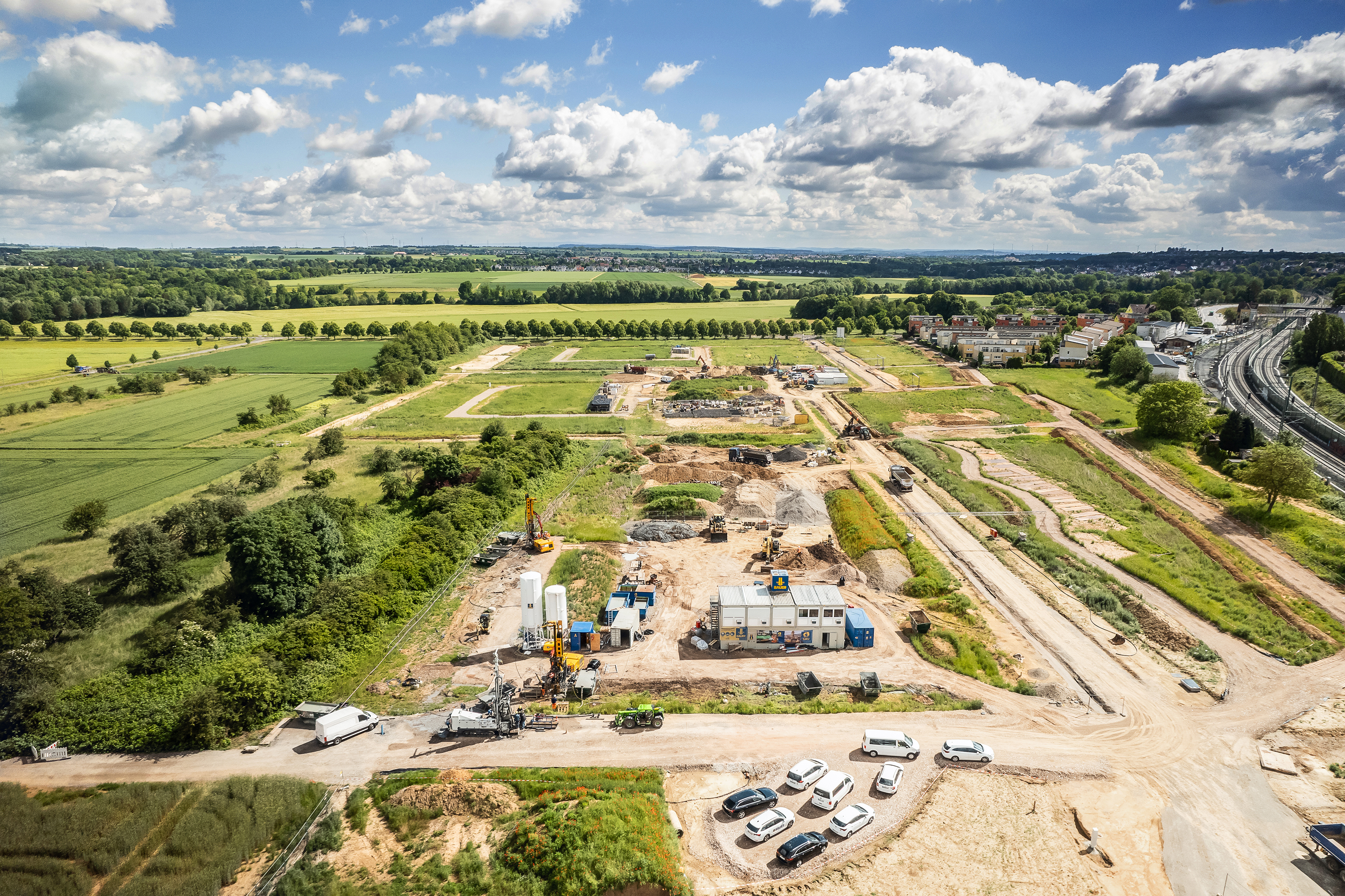 XXL geothermal plant for climate protection district in Frankfurt