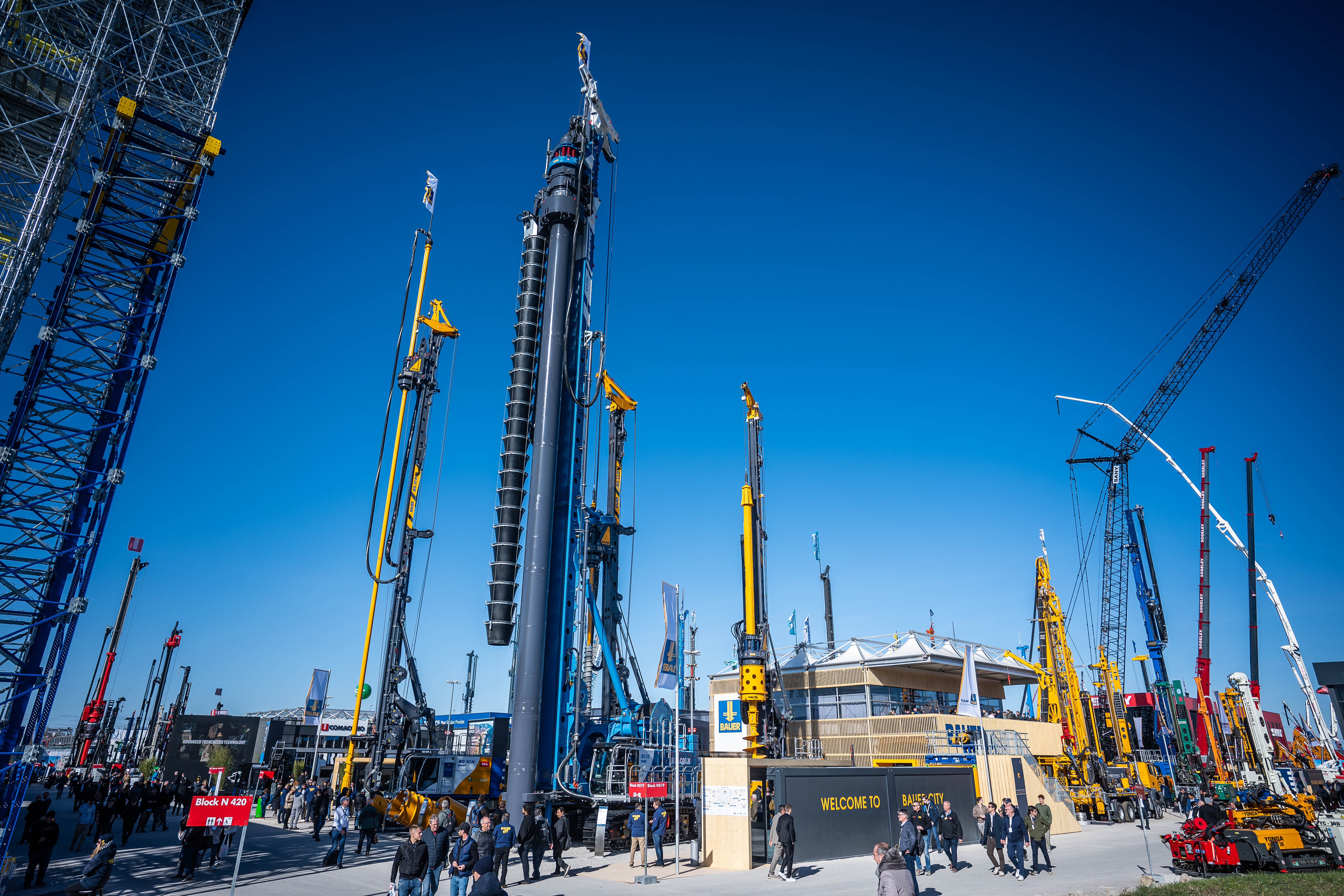 Bauer booth at bauma 2025 in Munich
