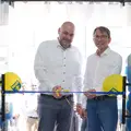 Feierliche Einweihung des neuen BAUER Maschinen-Standorts in Pune; von links: Wulf Flos, Geschäftsführer BAUER Maschinen GmbH, Harald Koch, Leiter Global Tools Operations in der BAUER Maschinen GmbH