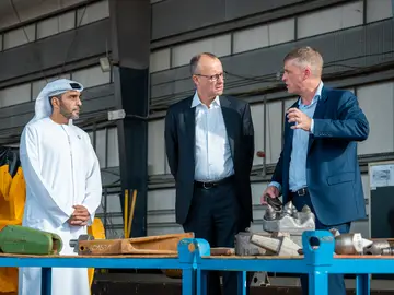 Bundeskanzler Merz bei BAUER Geotechnical Solutions Middle East