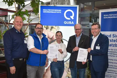 (1) BAUER Resources GmbH is the first company in the Hamburg region to obtain QUBA certificates for quality-assured soil material.