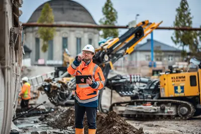 Keeping an eye on everything: Moritz Hahn, Project Manager at Bauer Spezialtiefbau 