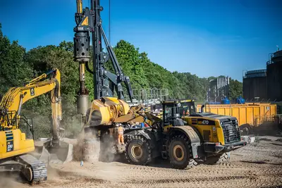 Bauer Resources sanierte ein Areal nahe Duisburg: Mittels Austauschbohrungen wurde der verunreinigte Boden durch unbelastetes Material ersetzt.
