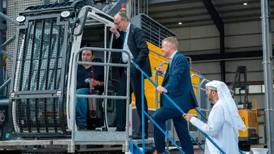 Bundeskanzler Merz bei BAUER Geotechnical Solutions Middle East